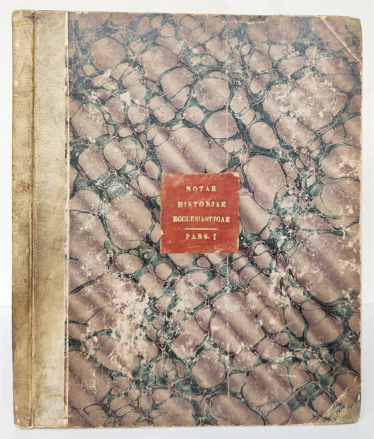 1873 MANUSCRIPT on PAPER - ECCLESIASTICAL HISTORY antique