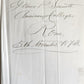 1873 MANUSCRIPT on PAPER - ECCLESIASTICAL HISTORY antique