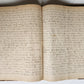 1873 MANUSCRIPT on PAPER - ECCLESIASTICAL HISTORY antique
