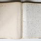 1873 MANUSCRIPT on PAPER - ECCLESIASTICAL HISTORY antique