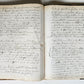 1873 MANUSCRIPT on PAPER - ECCLESIASTICAL HISTORY antique