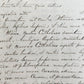 1873 MANUSCRIPT on PAPER - ECCLESIASTICAL HISTORY antique