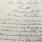 1873 MANUSCRIPT on PAPER - ECCLESIASTICAL HISTORY antique