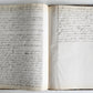 1873 MANUSCRIPT on PAPER - ECCLESIASTICAL HISTORY antique
