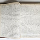 1872 MANUSCRIPT on PAPER - ECCLESIASTICAL HISTORY antique