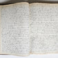 1872 MANUSCRIPT on PAPER - ECCLESIASTICAL HISTORY antique