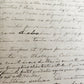 1872 MANUSCRIPT on PAPER - ECCLESIASTICAL HISTORY antique