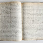 1872 MANUSCRIPT on PAPER - ECCLESIASTICAL HISTORY antique