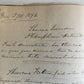 1872 MANUSCRIPT on PAPER - ECCLESIASTICAL HISTORY antique