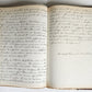 1872 MANUSCRIPT on PAPER - ECCLESIASTICAL HISTORY antique