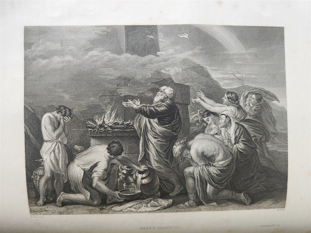 1869 IMPERIAL FAMILY BIBLE in ENGLISH OLD and NEW TESTAMENTS antique ILLUSTRATED