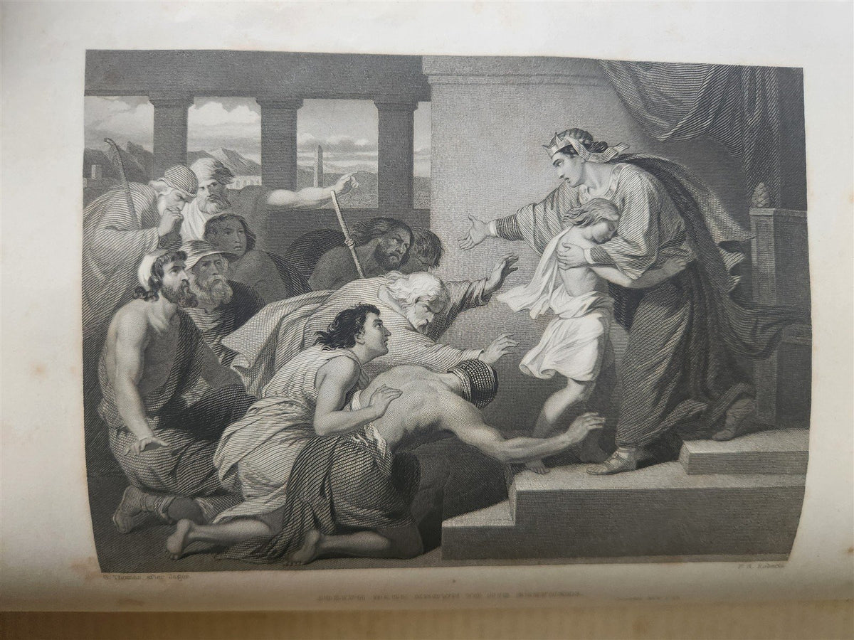 1869 IMPERIAL FAMILY BIBLE in ENGLISH OLD and NEW TESTAMENTS antique ILLUSTRATED