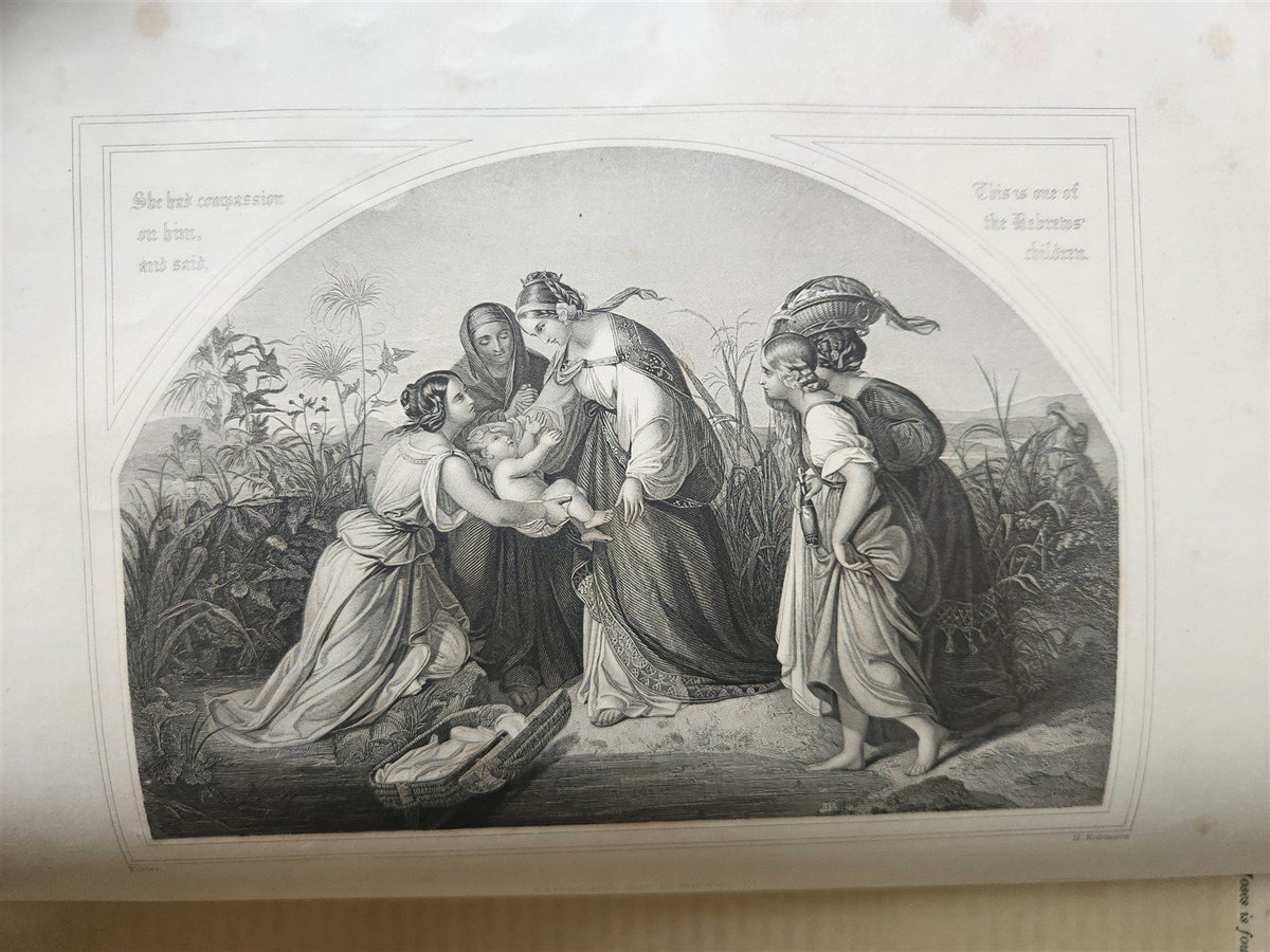 1869 IMPERIAL FAMILY BIBLE in ENGLISH OLD and NEW TESTAMENTS antique ILLUSTRATED