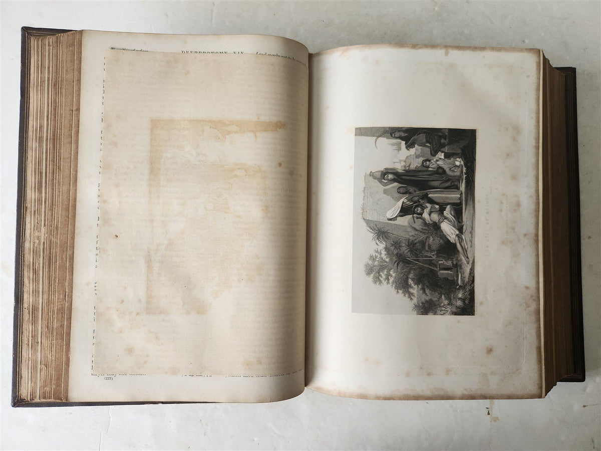 1869 IMPERIAL FAMILY BIBLE in ENGLISH OLD and NEW TESTAMENTS antique ILLUSTRATED