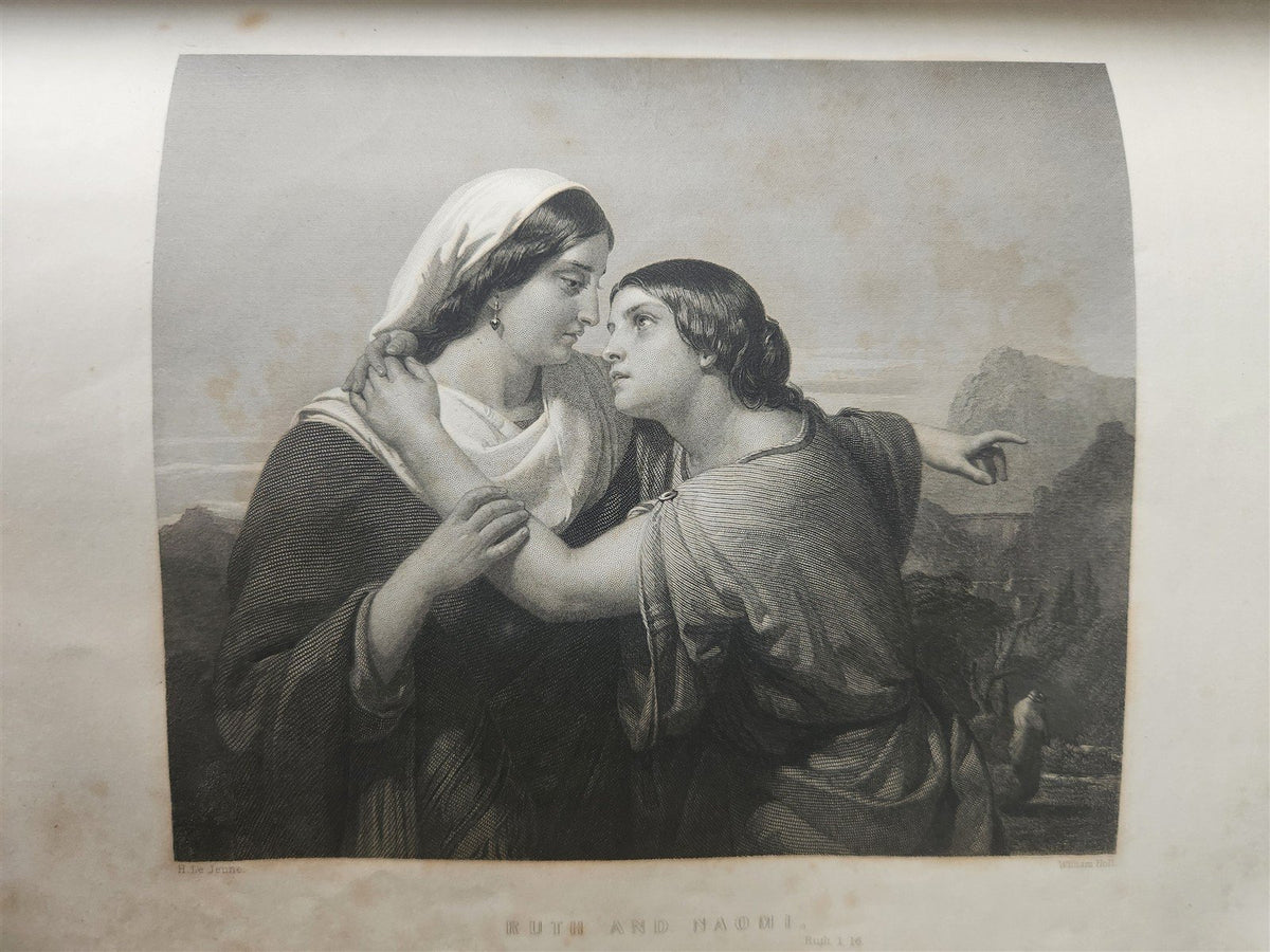 1869 IMPERIAL FAMILY BIBLE in ENGLISH OLD and NEW TESTAMENTS antique ILLUSTRATED
