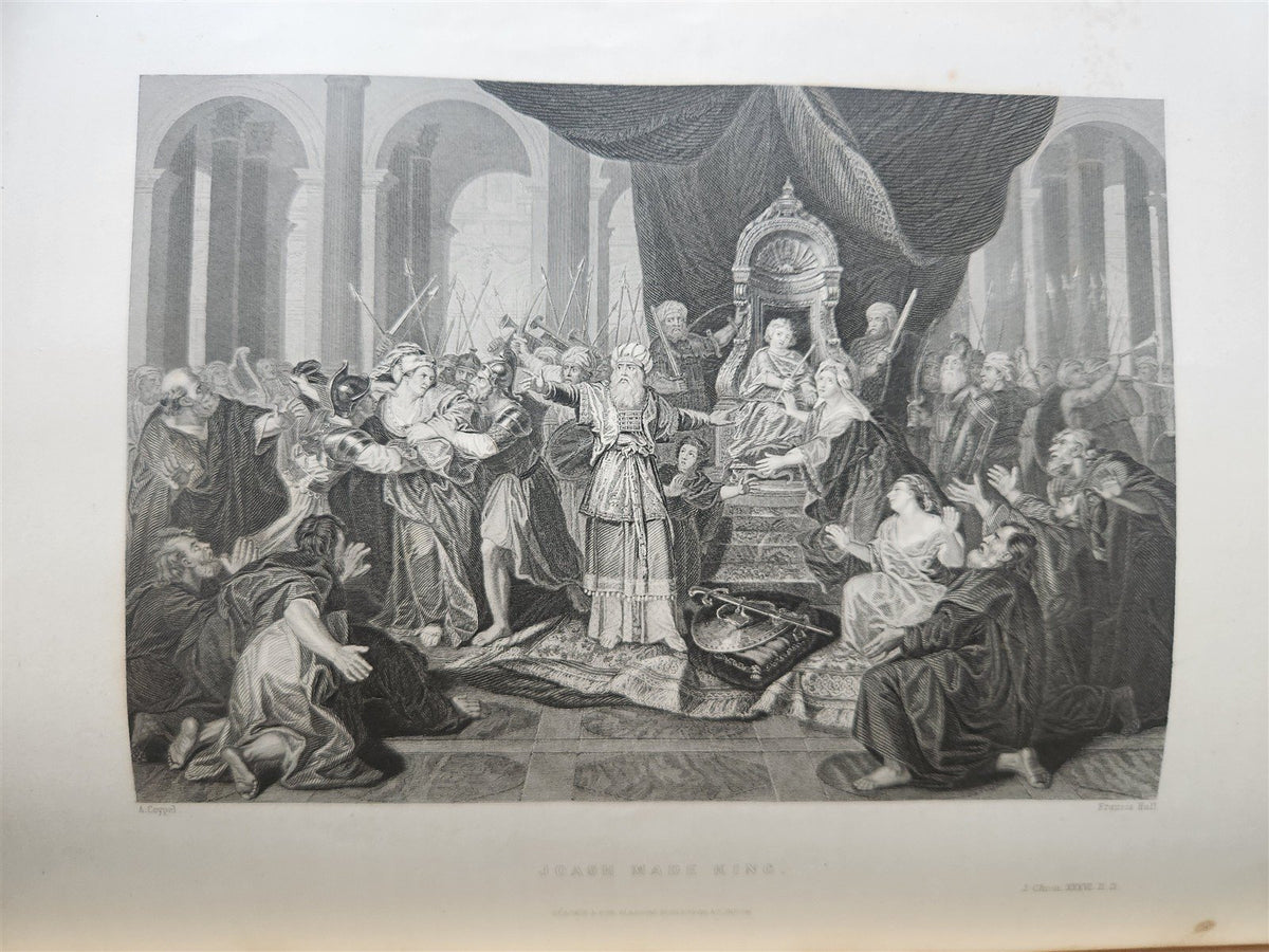 1869 IMPERIAL FAMILY BIBLE in ENGLISH OLD and NEW TESTAMENTS antique ILLUSTRATED