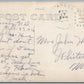 CROSBY SD SCENE w/ DOG ANTIQUE 1916 PHOTOMONTAGE REAL PHOTO POSTCARD RPPC