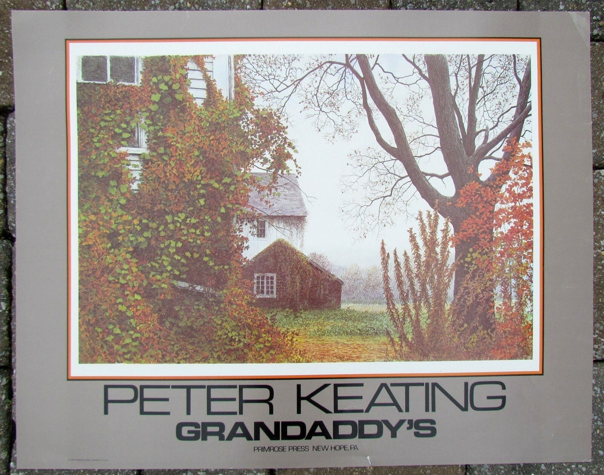 NEW HOPE PA PETER KEATING GRANDADDY'S 1985 VINTAGE POSTER