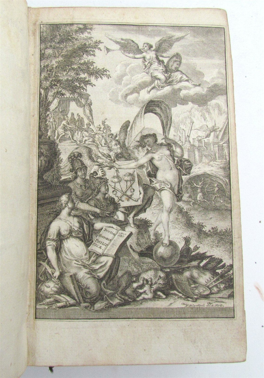 1719 Historae Philippiae antique by JUSTIN - MACEDONIA KINGS HISTORY