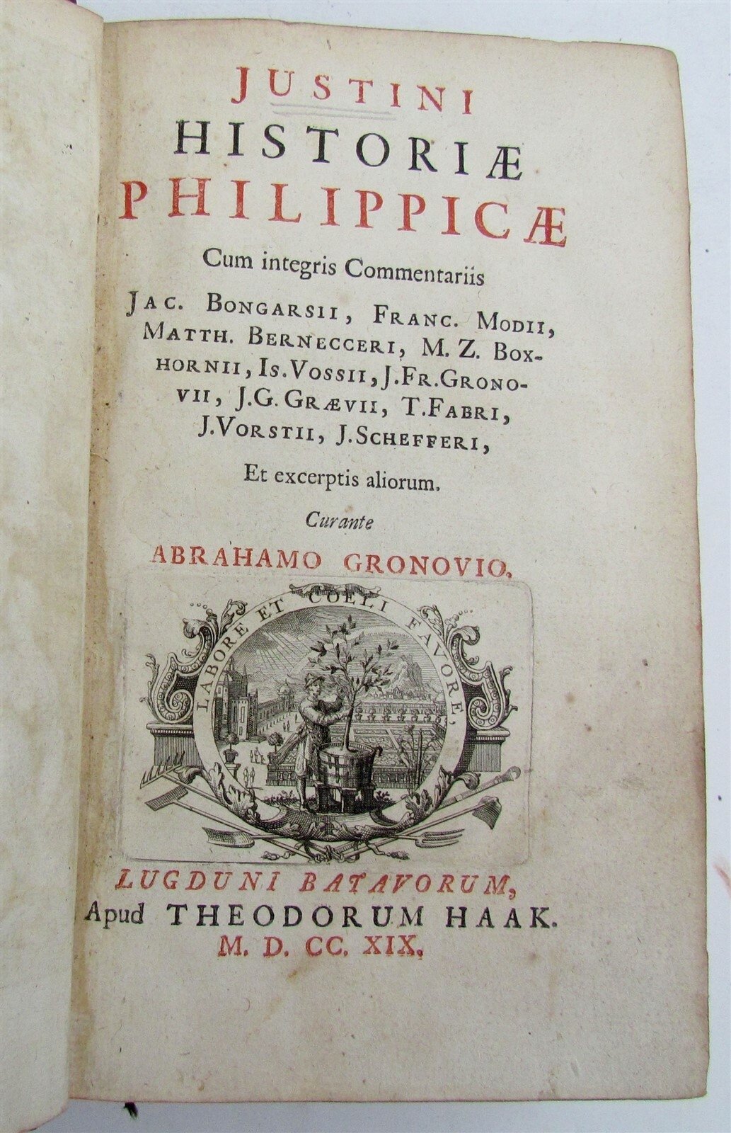1719 Historae Philippiae antique by JUSTIN - MACEDONIA KINGS HISTORY