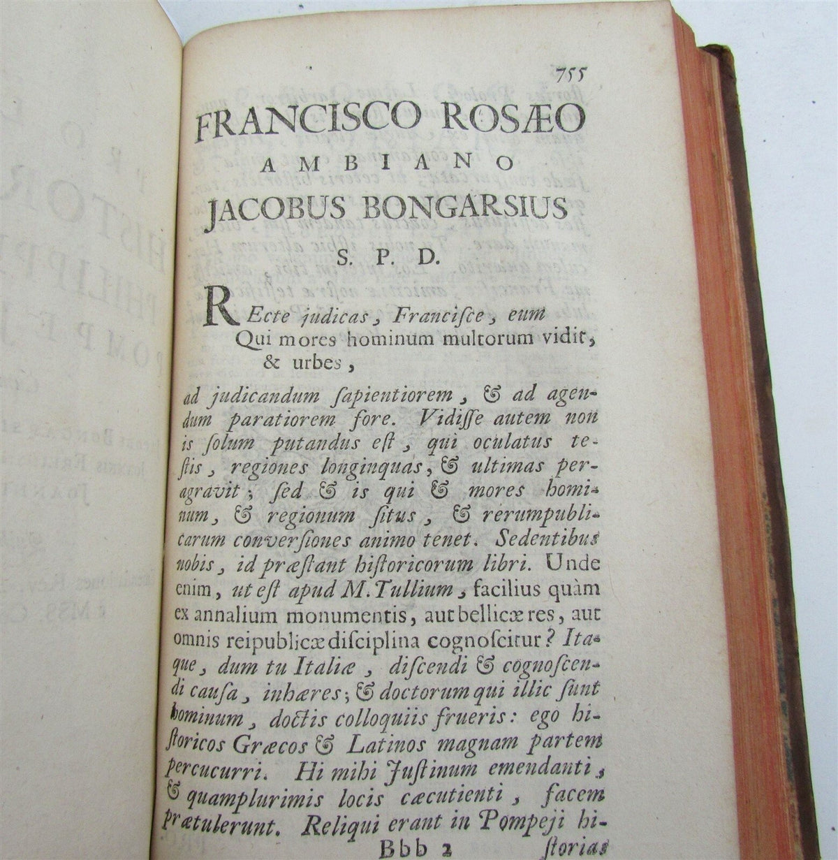 1719 Historae Philippiae antique by JUSTIN - MACEDONIA KINGS HISTORY