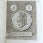1748 WORLD'S HISTORY antique ILLUSTRATED w/ MAP in German VELLUM BOUND