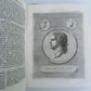 1748 WORLD'S HISTORY antique ILLUSTRATED w/ MAP in German VELLUM BOUND