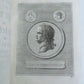 1748 WORLD'S HISTORY antique ILLUSTRATED w/ MAP in German VELLUM BOUND