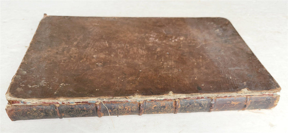 1703 BIBLE in GREEK NEW TESTAMENT antique ILLUSTRATED FOLIO