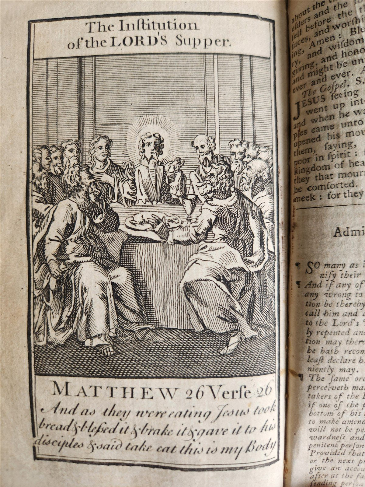 1770s BOOK of COMMON PRAYER w/ PSALTER in ENGLISH antique ILLUSTRATED