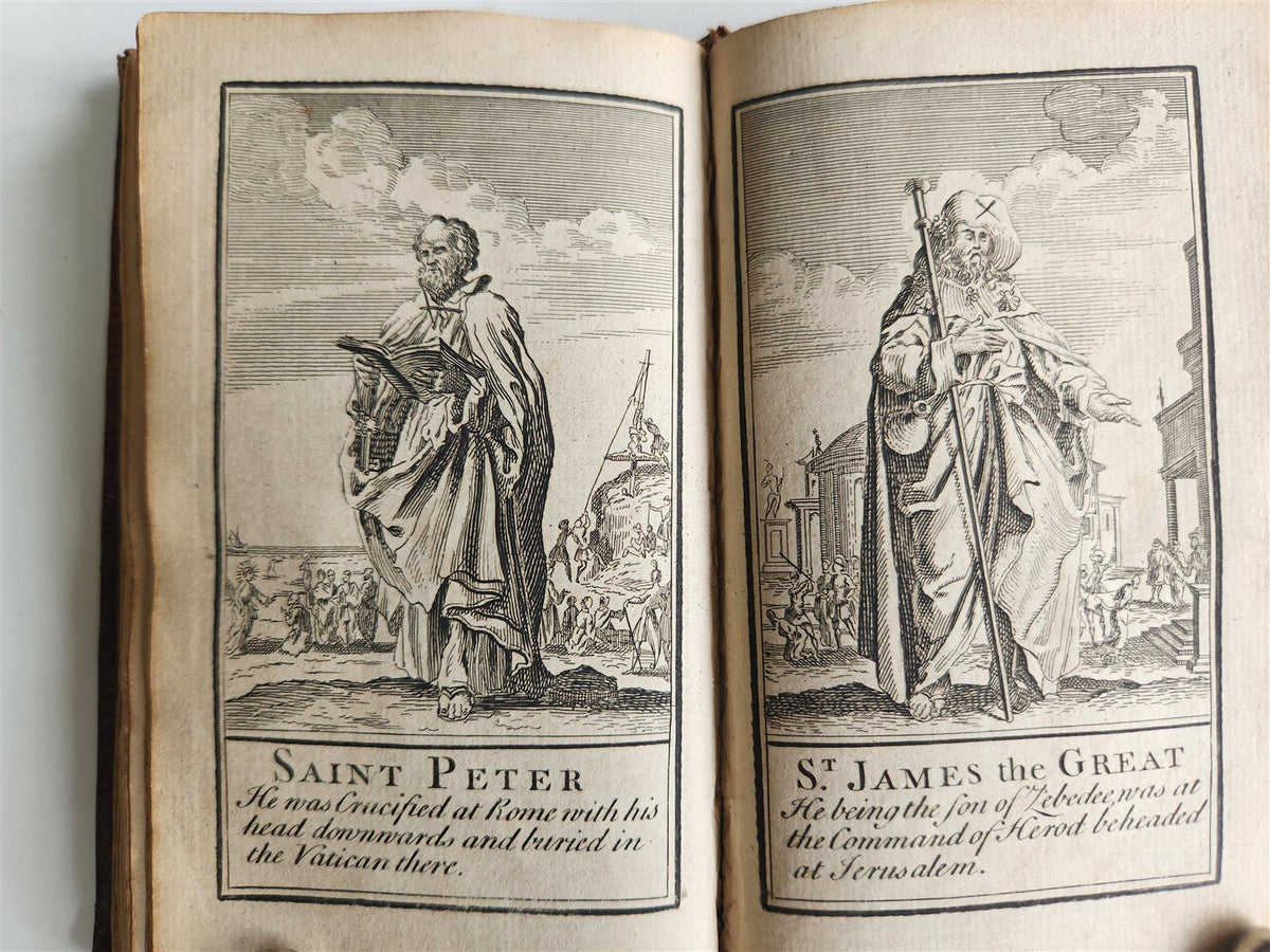 1770s BOOK of COMMON PRAYER w/ PSALTER in ENGLISH antique ILLUSTRATED
