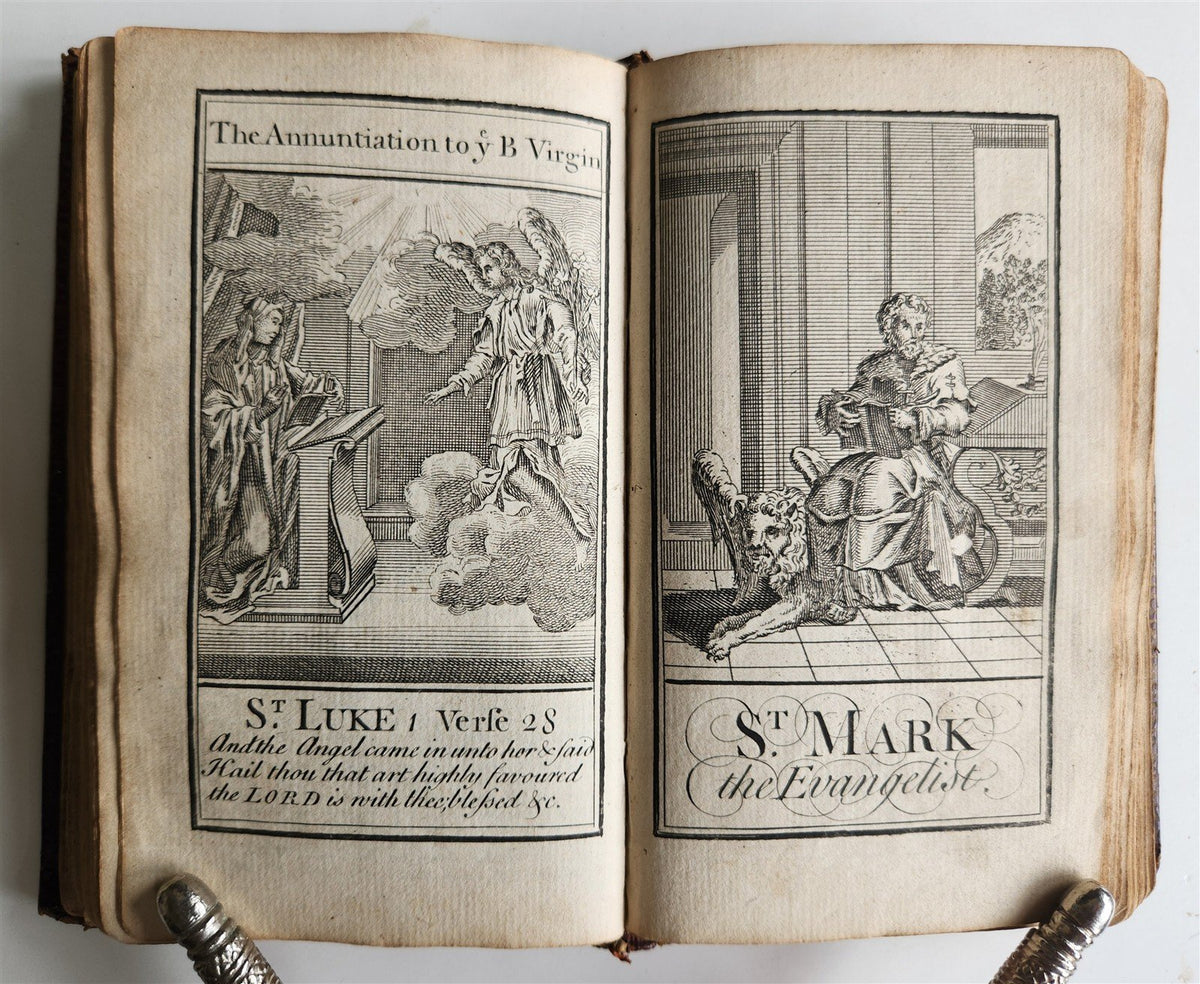 1770s BOOK of COMMON PRAYER w/ PSALTER in ENGLISH antique ILLUSTRATED