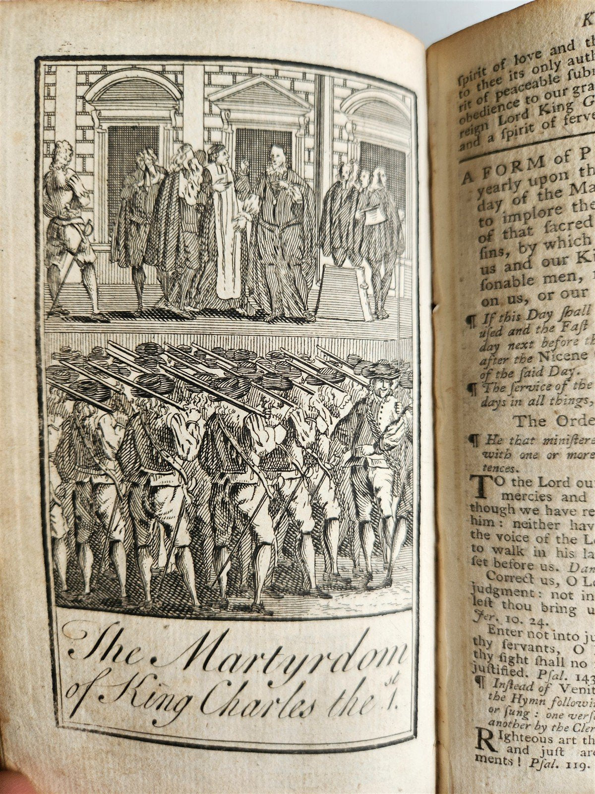 1770s BOOK of COMMON PRAYER w/ PSALTER in ENGLISH antique ILLUSTRATED