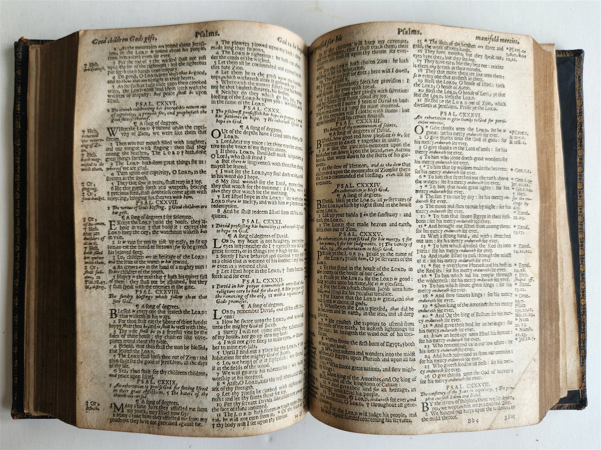 1669 BIBLE in ENGLISH antique ORIGINAL BINDING by John Bill & Christopher Barker