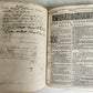 1642 BIBLE in ENGLISH antique ORIGINAL BINDING by Robert Barker OT & NT w/titles