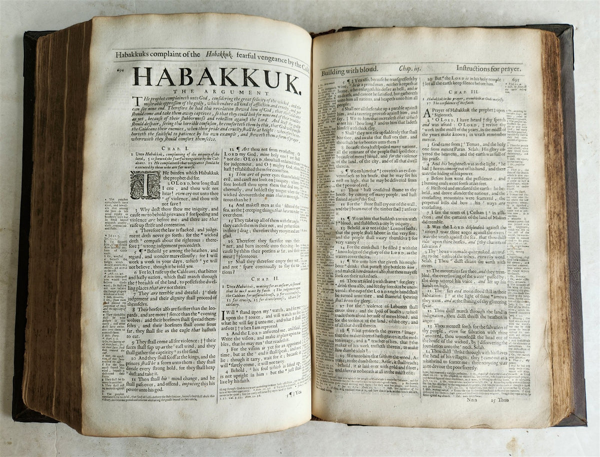 1683 BIBLE in ENGLISH antique ORIGINAL BINDING rare FOLIO King James version