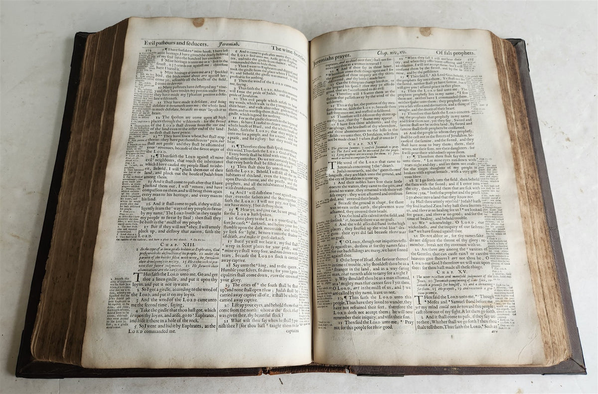 1683 BIBLE in ENGLISH antique ORIGINAL BINDING rare FOLIO King James version