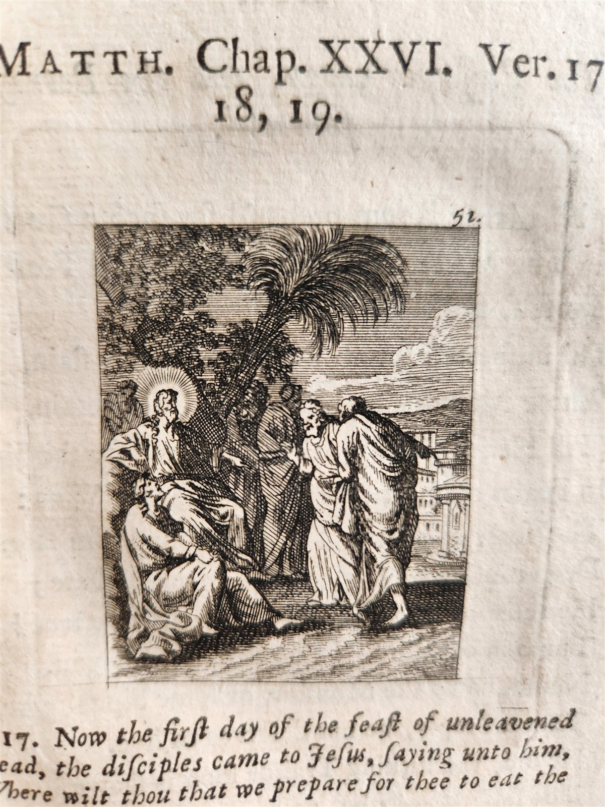 1717 HISTORY of NEW TESTAMENT in ENGLISH antique ILLUSTRATED by J. STURT bible