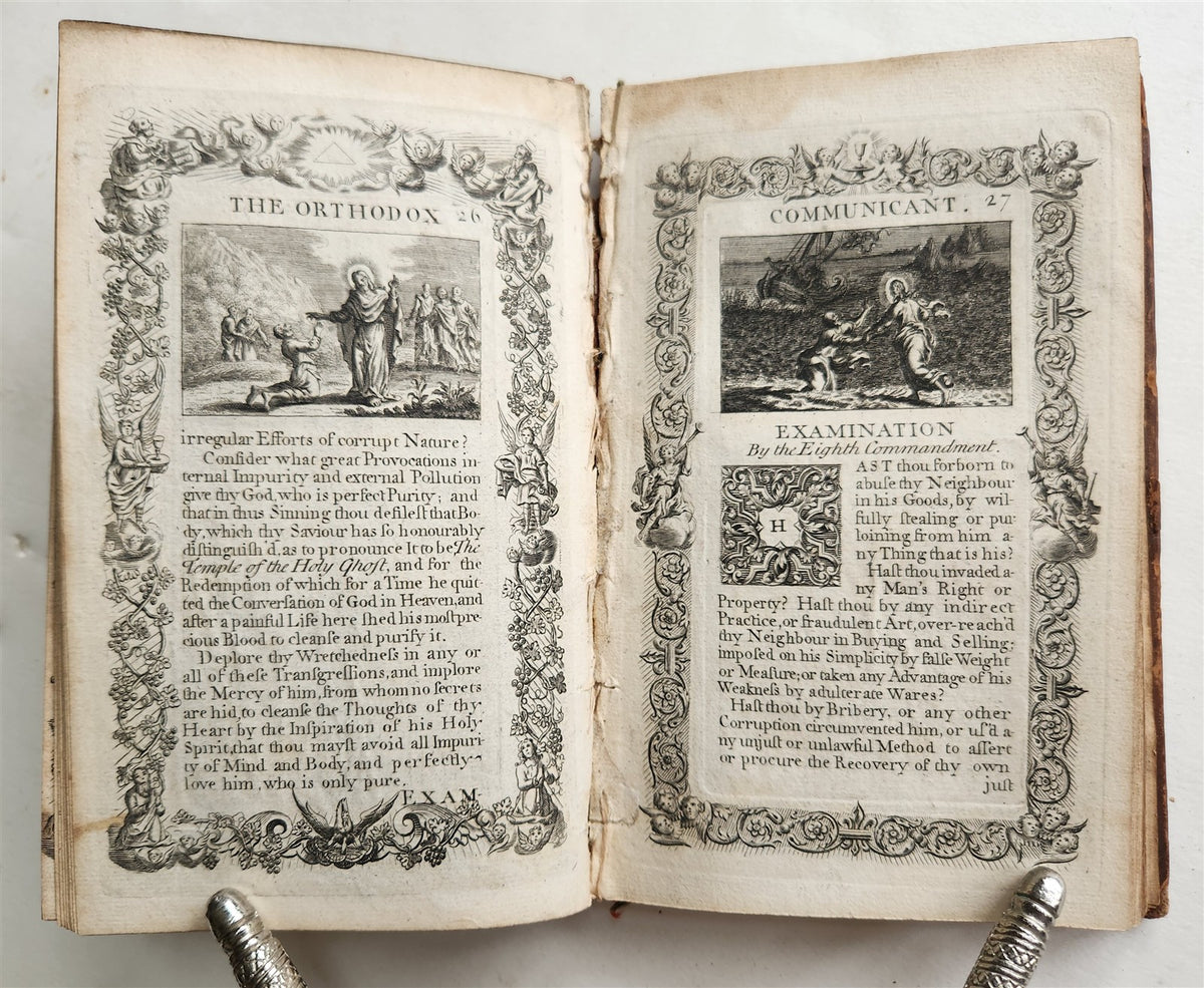 1721 ORTHODOX COMMUNICANT in ENGLISH antique ILLUSTRATED by J. STURT