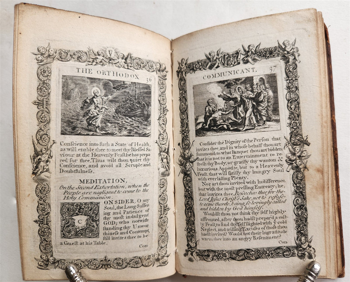 1721 ORTHODOX COMMUNICANT in ENGLISH antique ILLUSTRATED by J. STURT