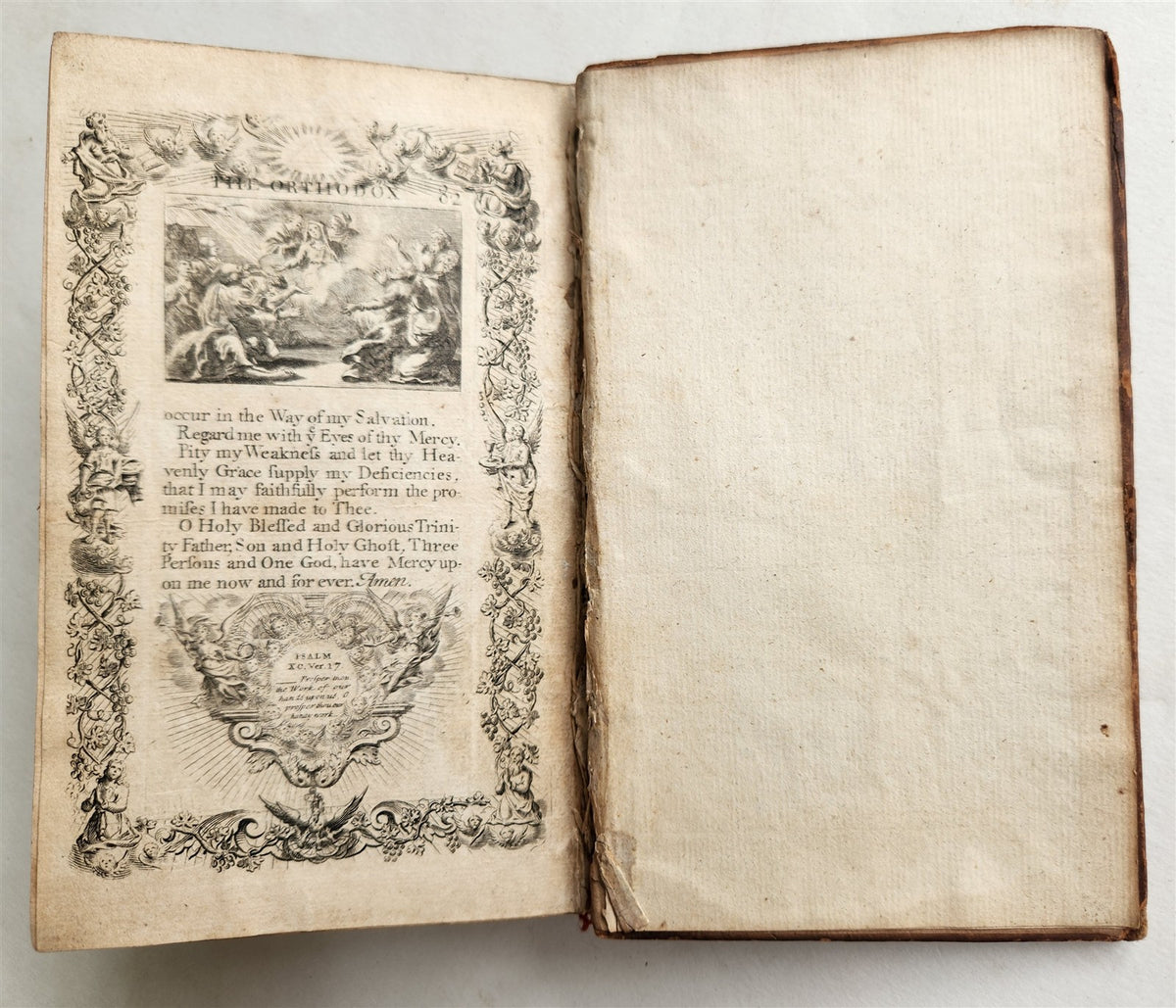 1721 ORTHODOX COMMUNICANT in ENGLISH antique ILLUSTRATED by J. STURT