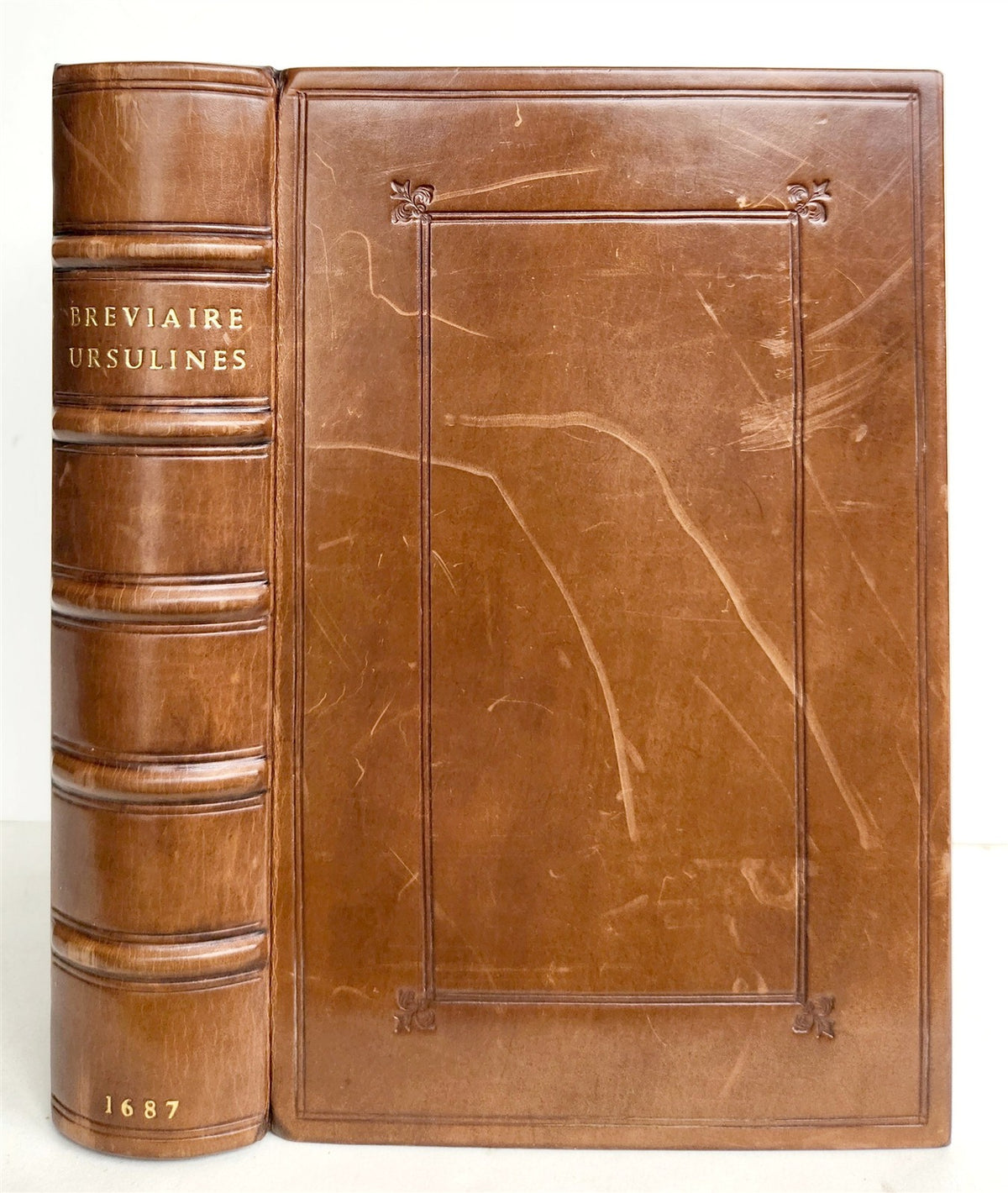 1687 BREVIARIUM in LATIN antique ILLUSTRATED Breviaire tire du romain
