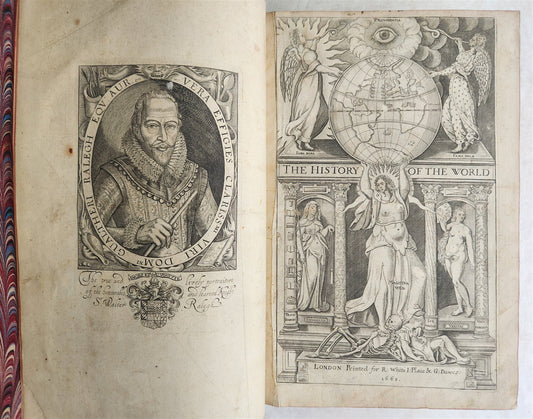 1666 HISTORY of the WORLD by WALTER RALEIGH antique ILLUSTRATED w/8 MAPS English