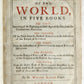1666 HISTORY of the WORLD by WALTER RALEIGH antique ILLUSTRATED w/8 MAPS English