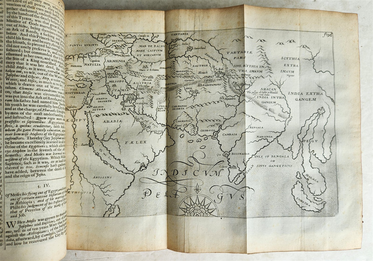 1666 HISTORY of the WORLD by WALTER RALEIGH antique ILLUSTRATED w/8 MAPS English