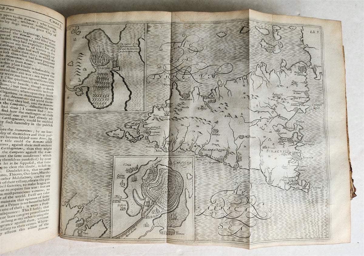 1666 HISTORY of the WORLD by WALTER RALEIGH antique ILLUSTRATED w/8 MAPS English