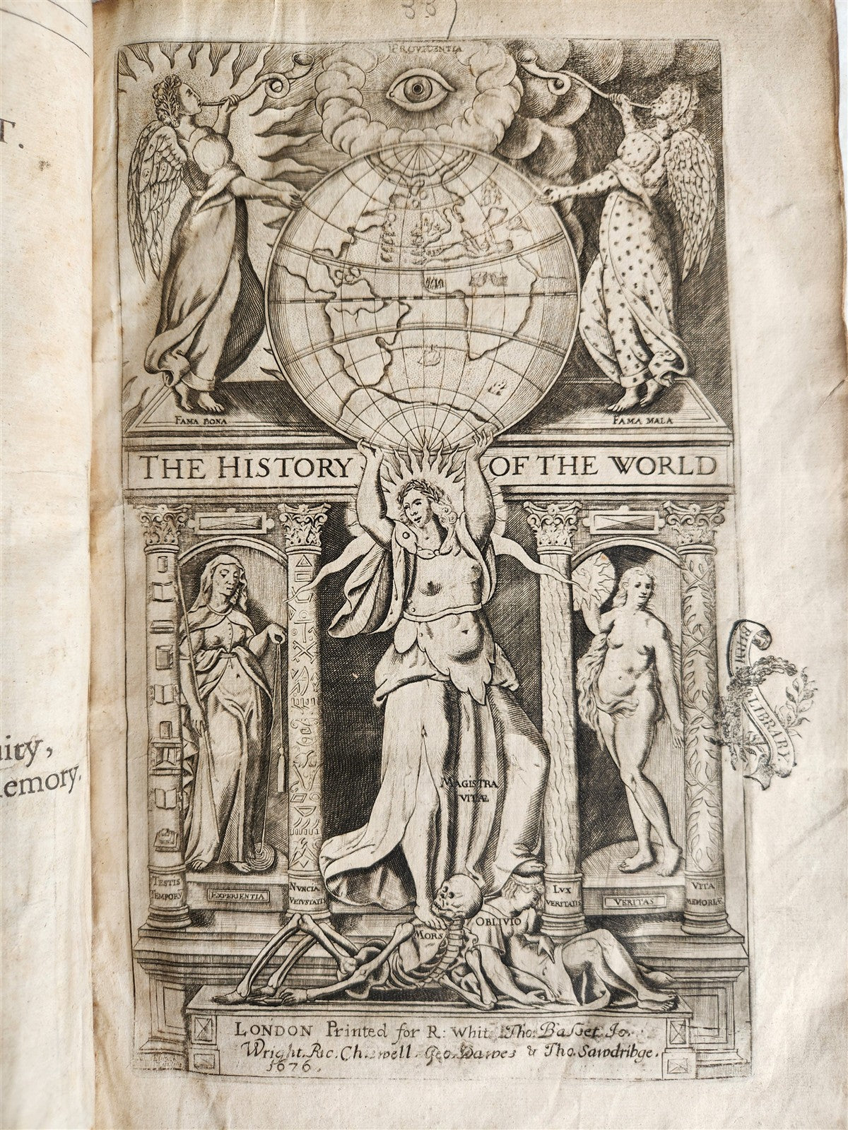 1677 HISTORY of the WORLD by WALTER RALEIGH antique ILLUSTRATED w/8 MAPS English