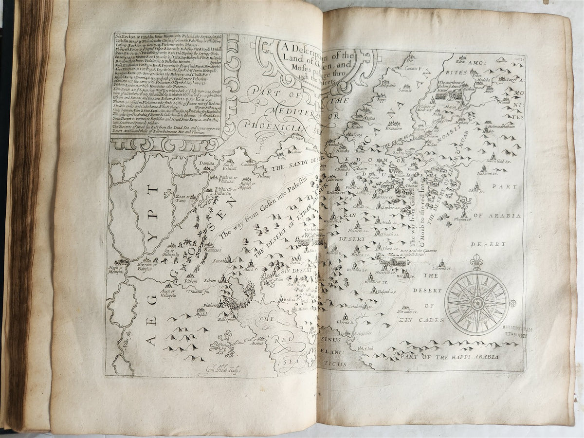 1677 HISTORY of the WORLD by WALTER RALEIGH antique ILLUSTRATED w/8 MAPS English