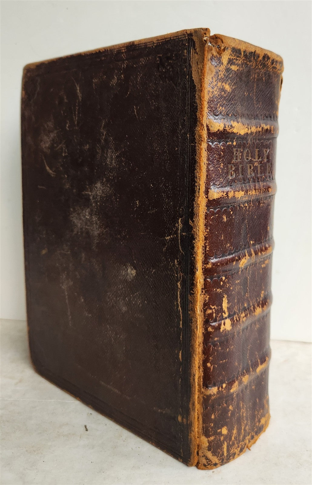 1677 BIBLE in ENGLISH antique King James version CAMBRIDGE 17th CENTURY