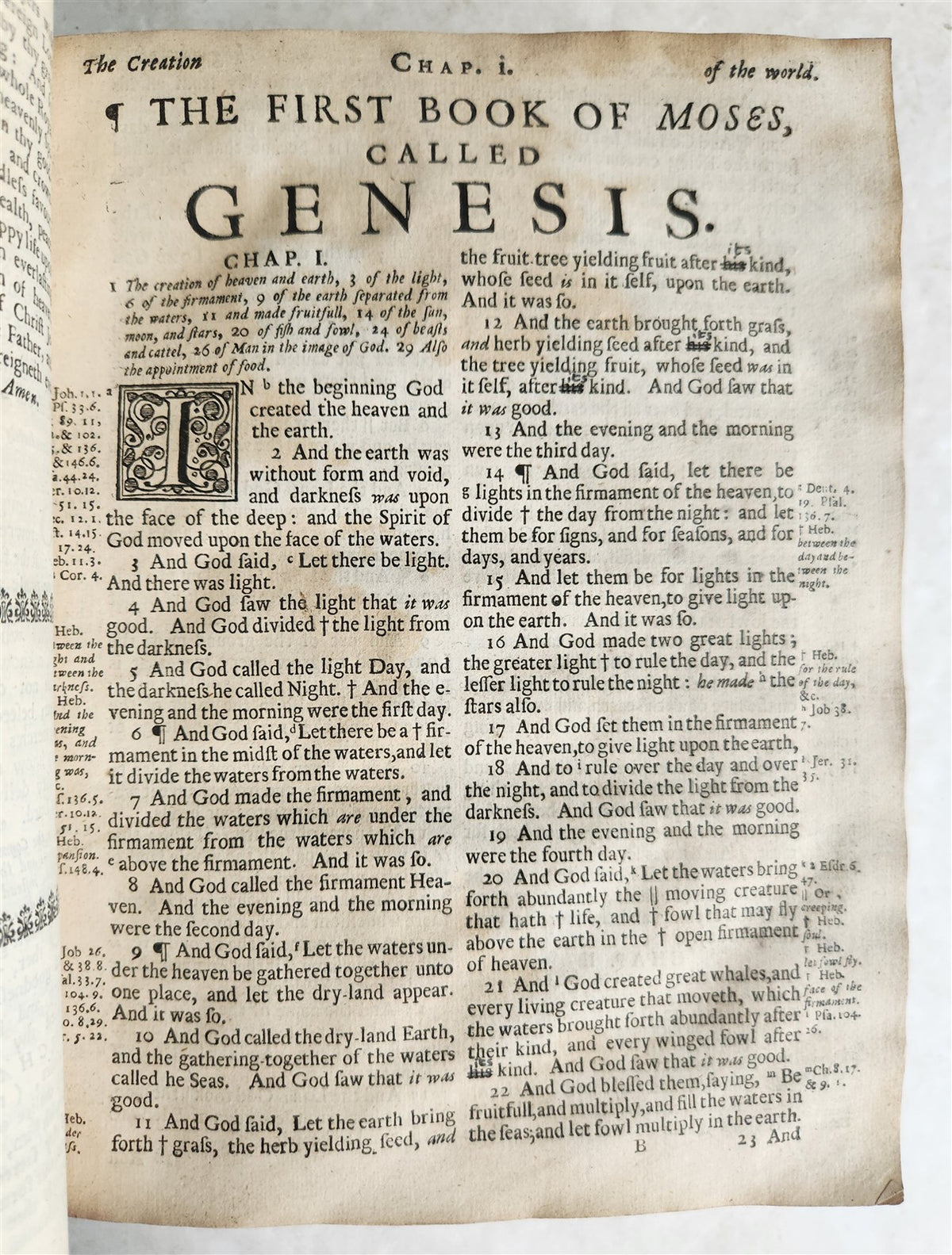 1682 BIBLE in ENGLISH antique King James version CAMBRIDGE John Hayes 17th CENT.